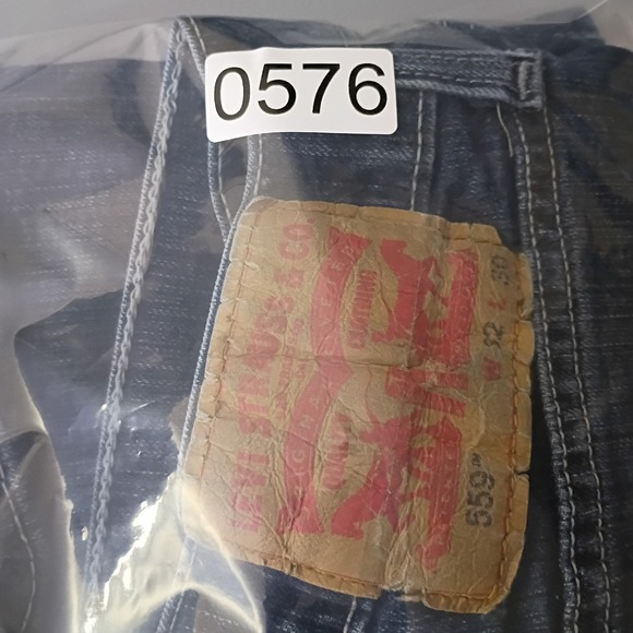Levis 559 Relaxed Straight Jeans Mens 32x30 Blue Denim Medium Wash 00559-0491 - Picture 16 of 16